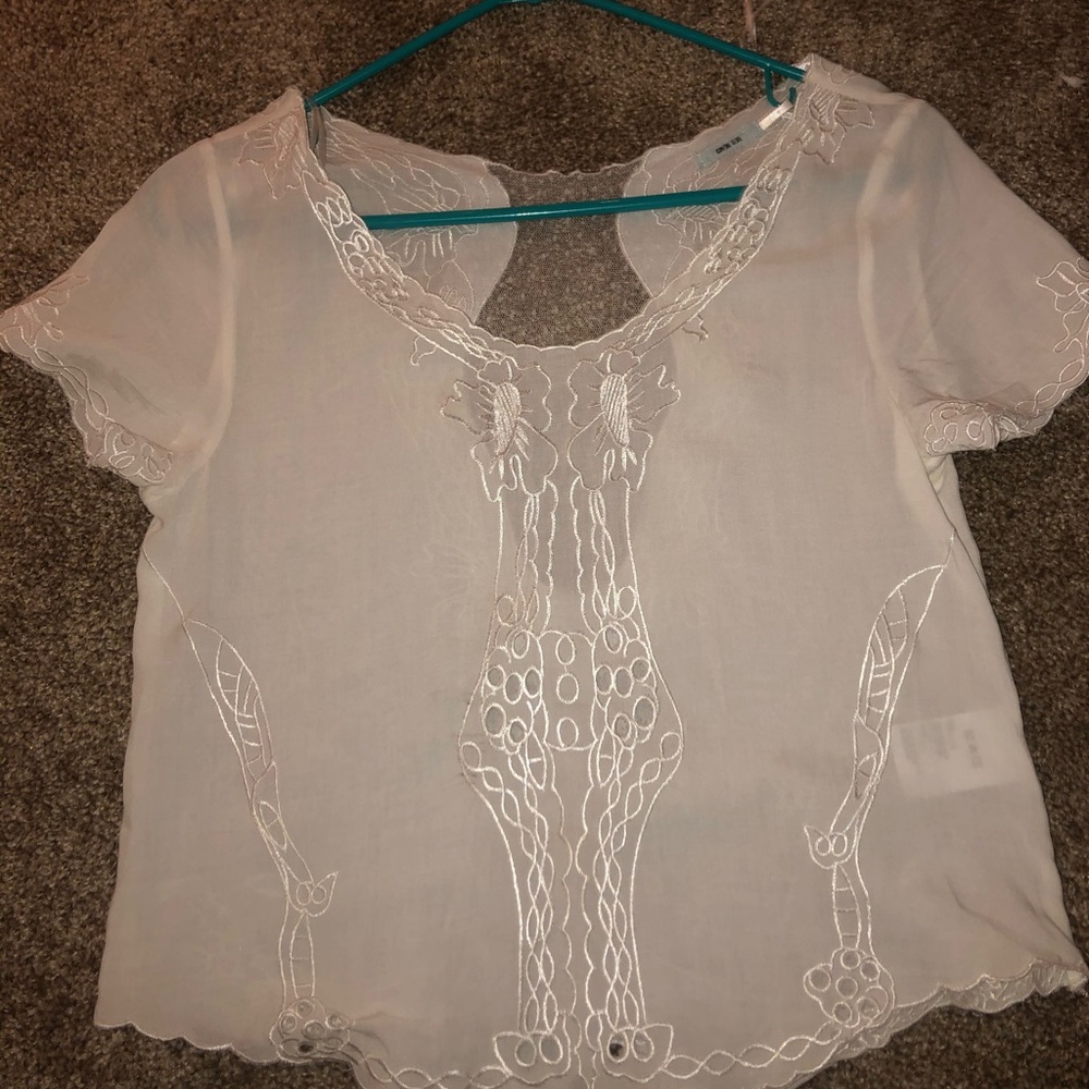 White detailed shirt